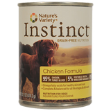Nature's Variety Instinct Chicken Formula Canned Dog Food 12/13.2oz Cans