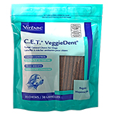 C.E.T. VeggieDent Chews for Dogs Regular 30 Count