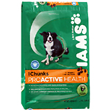 Iams ProActive Health Chunks Adult Dry Dog Food 17.5lb Bag