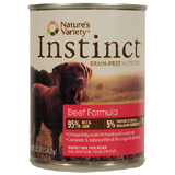 Nature's Variety Instinct Beef Formula Canned Dog Food 12/13.2oz Cans