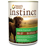 Nature's Variety Instinct Lamb Formula Canned Dog Food 12/13.2oz Cans