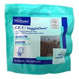 C.E.T. VeggieDent Chews for Dogs Small 30 Count